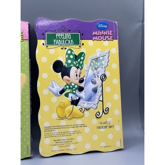 Disney Minnie Mouse Lot Of 2 Books 2013 Feeling Fabulous Day In The Park READ - Picture 5 of 9